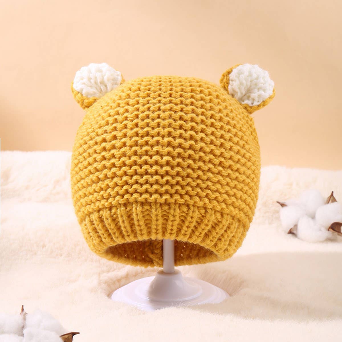 Teddy Bear Ears Knit Hat - P I C N I C 