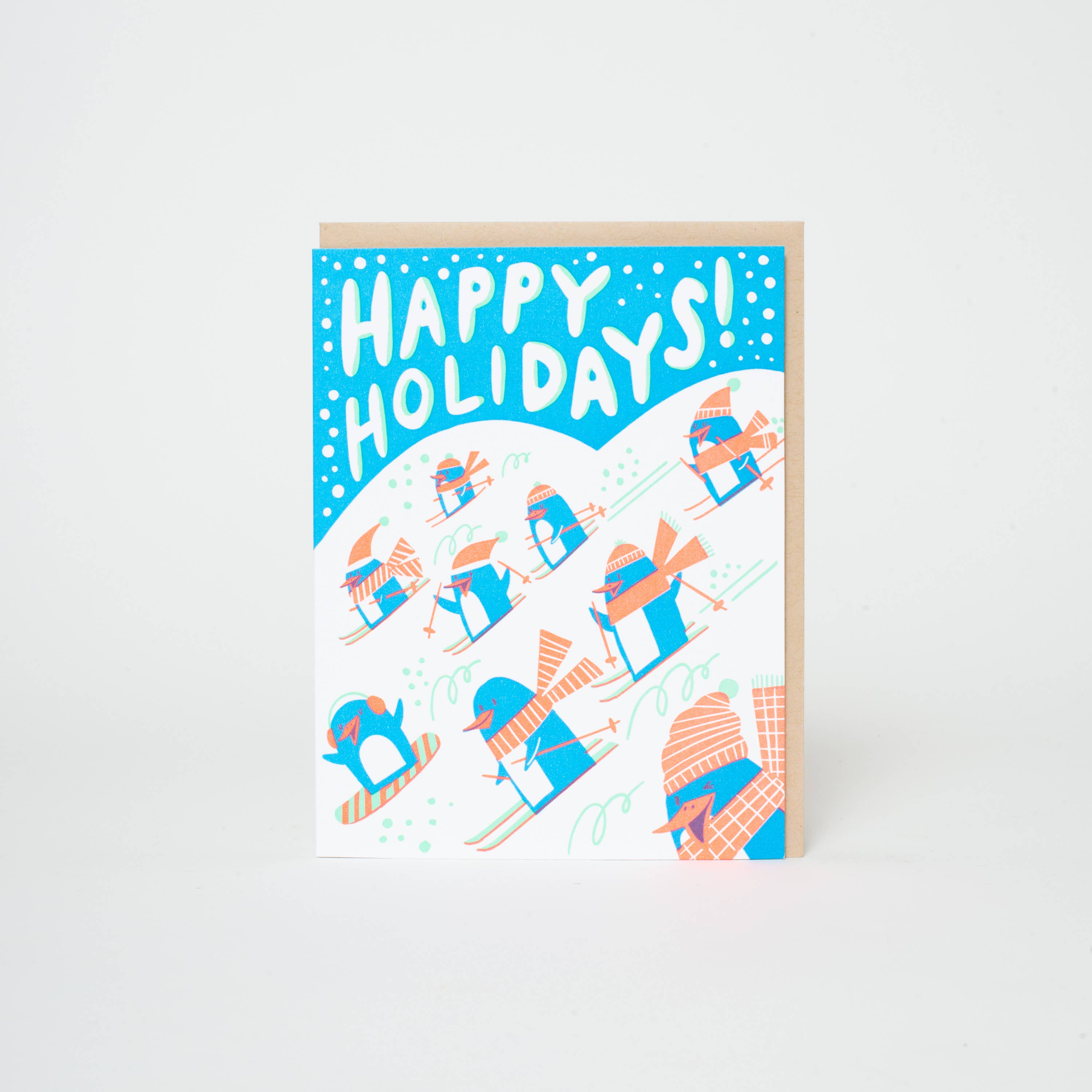 Happy Holidays Penguins Card - P I C N I C 