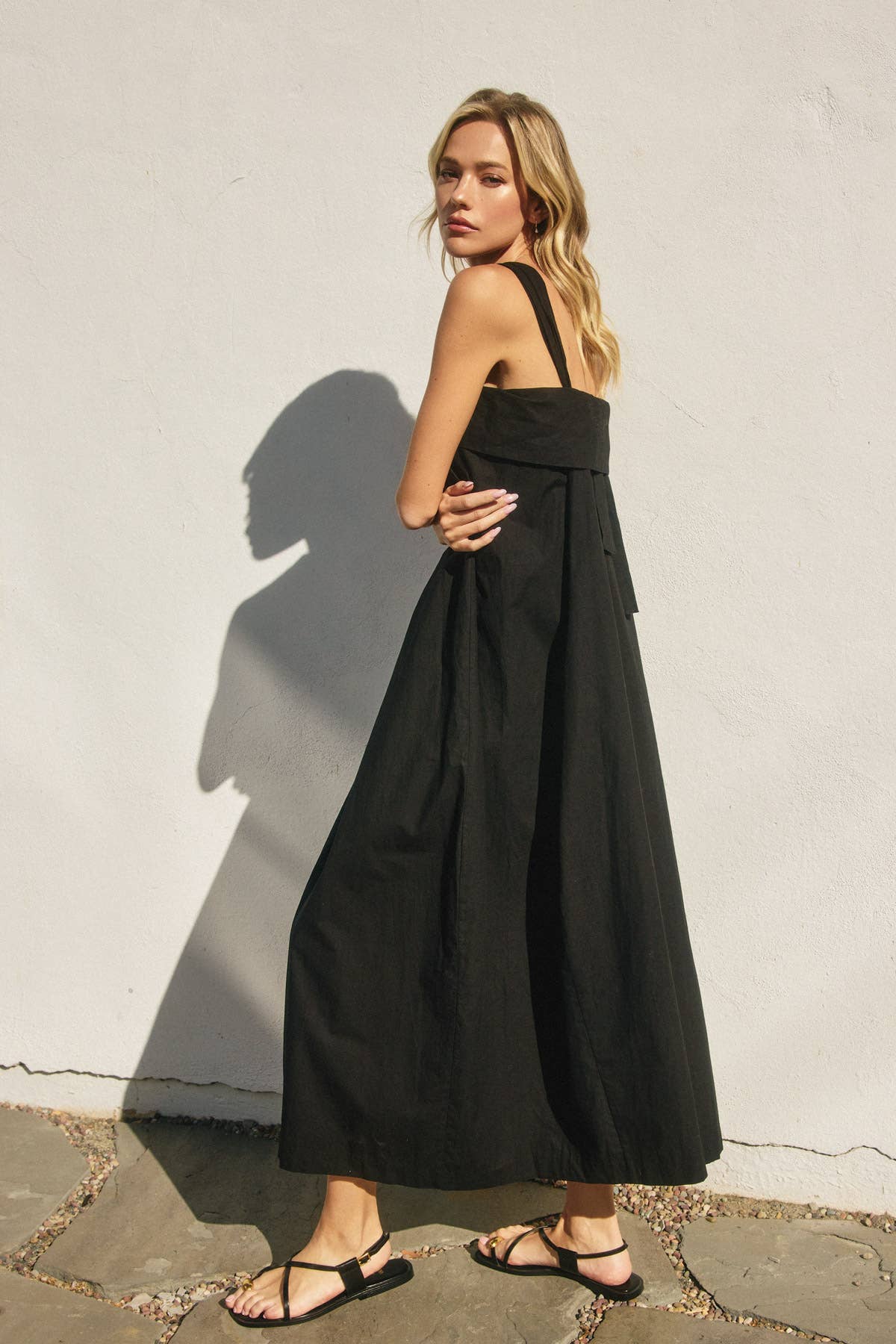 Audra Cotton Halter Maxi Dress - P I C N I C