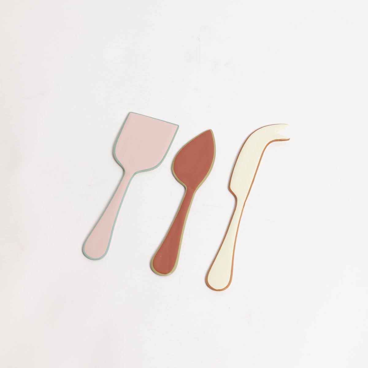 Warm Enamel Cheese Utensil Set - P I C N I C