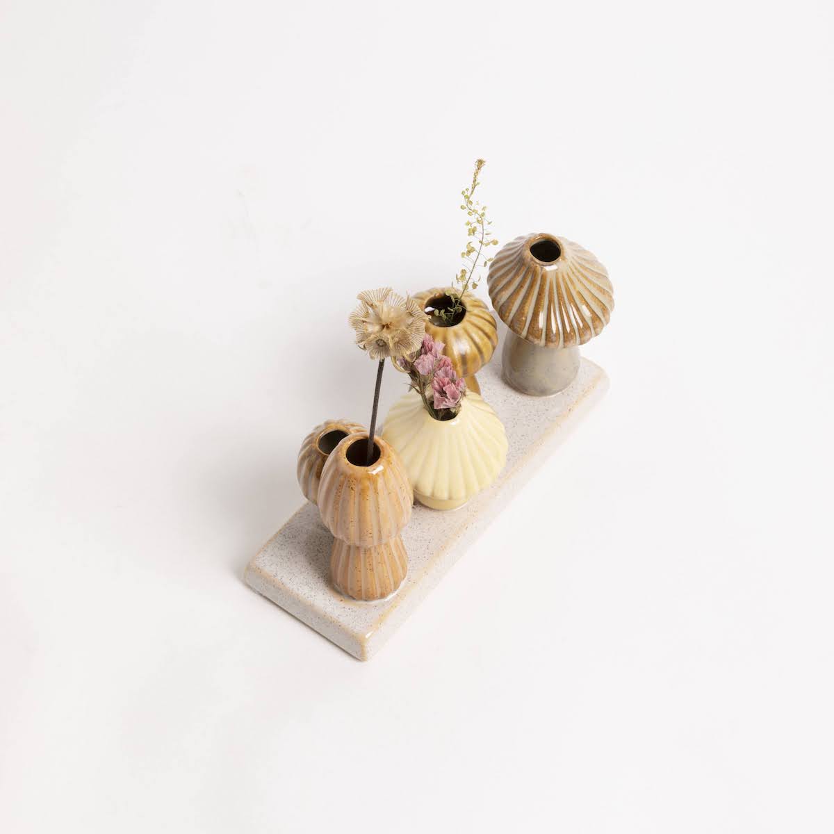 Forest Mushroom Stoneware Vase Set - P I C N I C