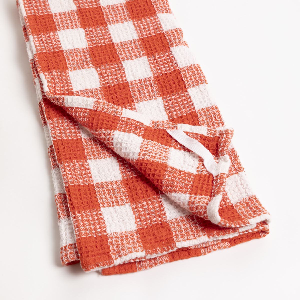 Picnic Gingham Cotton Waffle Weave Tea Towel - P I C N I C