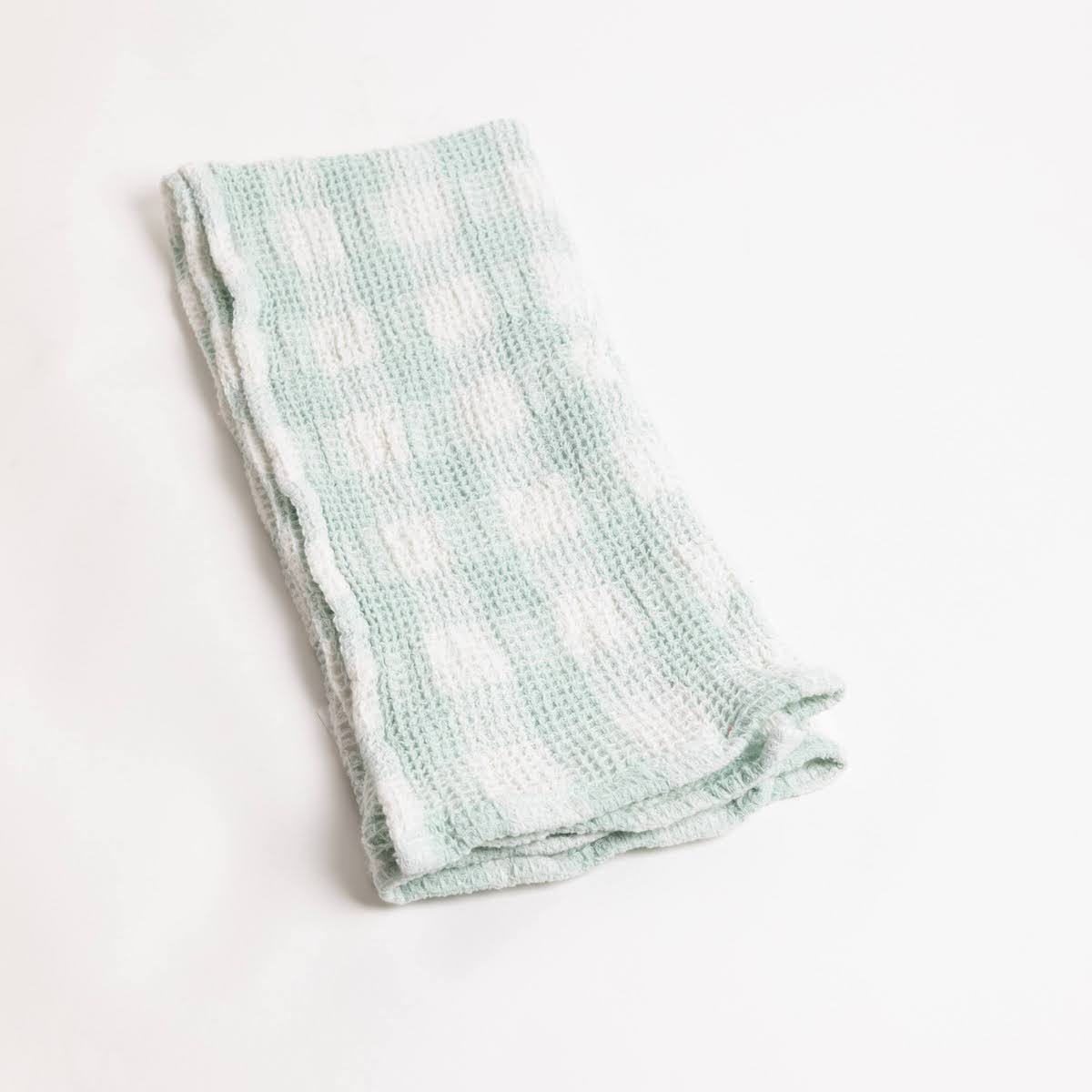 Picnic Gingham Cotton Waffle Weave Tea Towel - P I C N I C