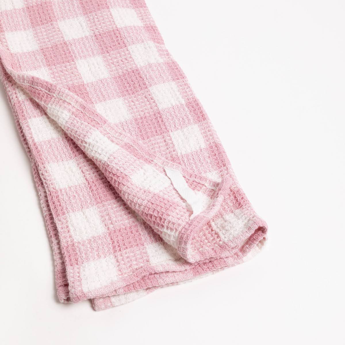 Picnic Gingham Cotton Waffle Weave Tea Towel - P I C N I C