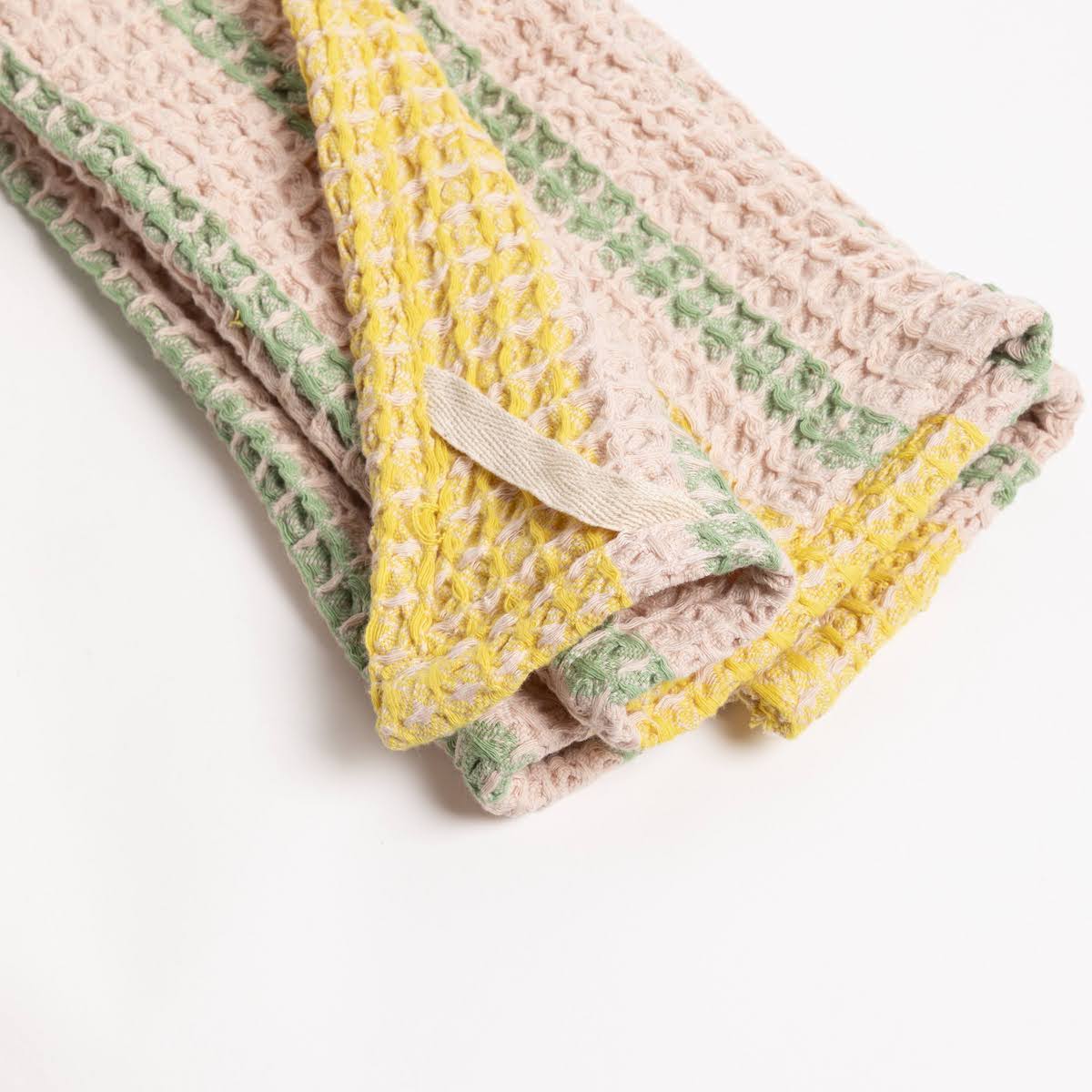 Colorburst Woven Cotton Waffle Weave Tea Towel - P I C N I C