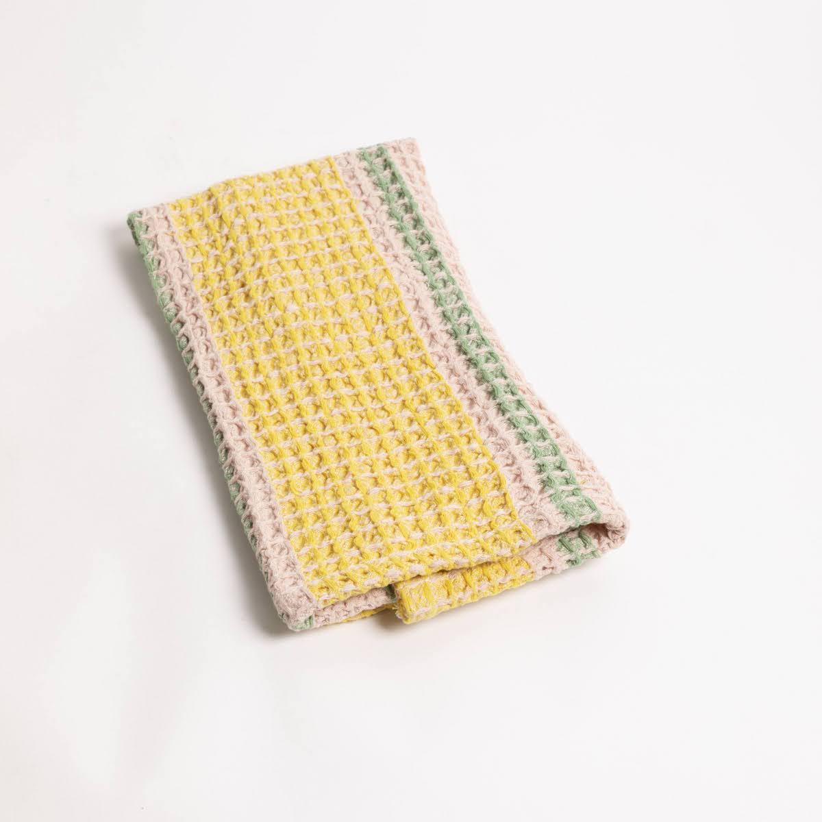 Colorburst Woven Cotton Waffle Weave Tea Towel - P I C N I C