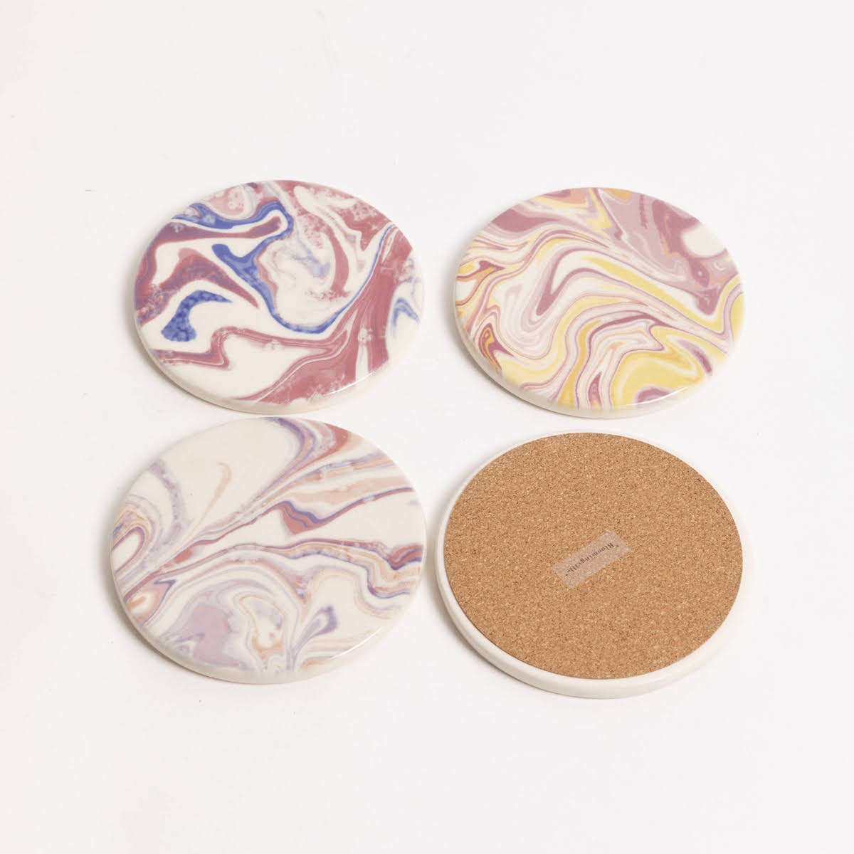 Marbleized Stoneware Coaster - P I C N I C