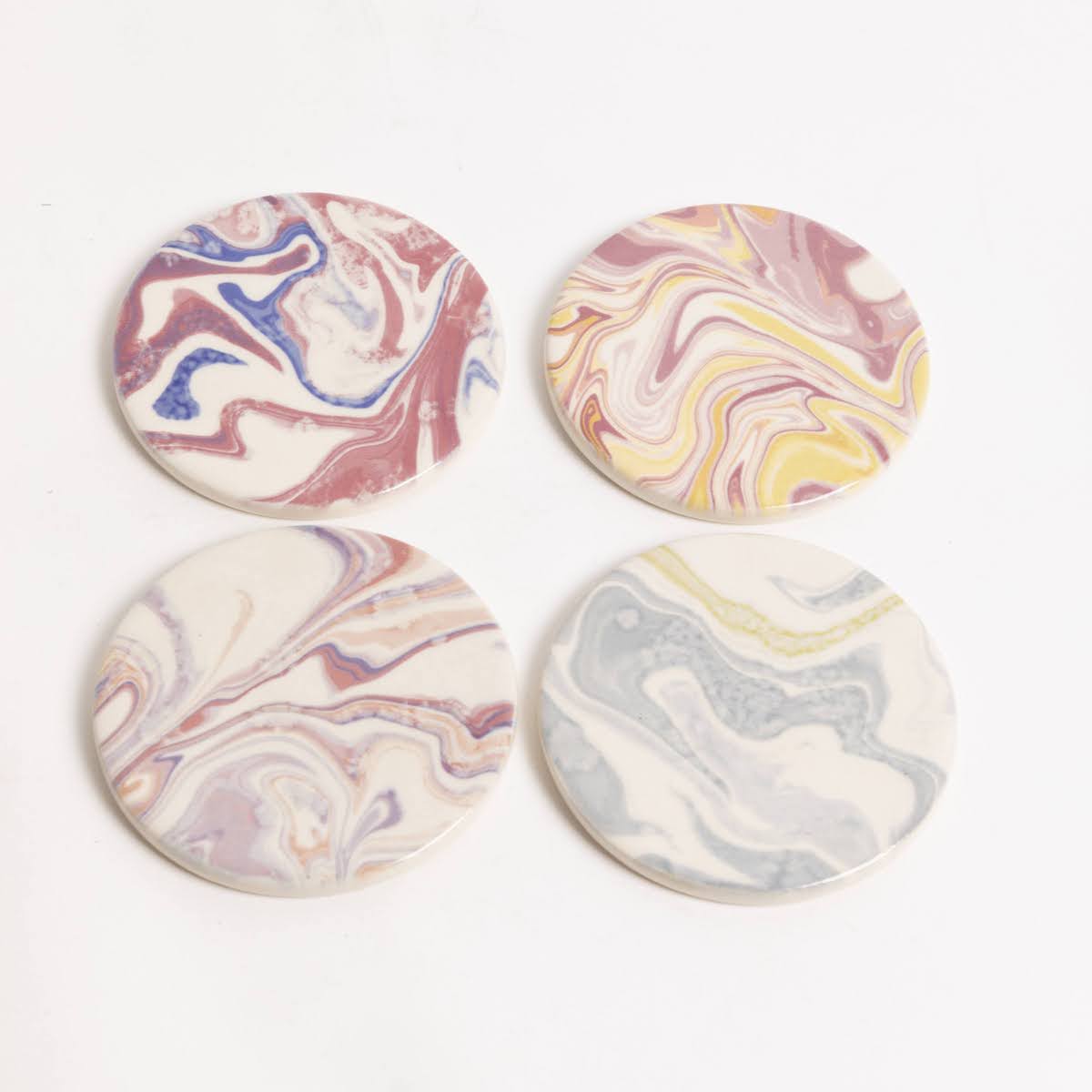 Marbleized Stoneware Coaster - P I C N I C