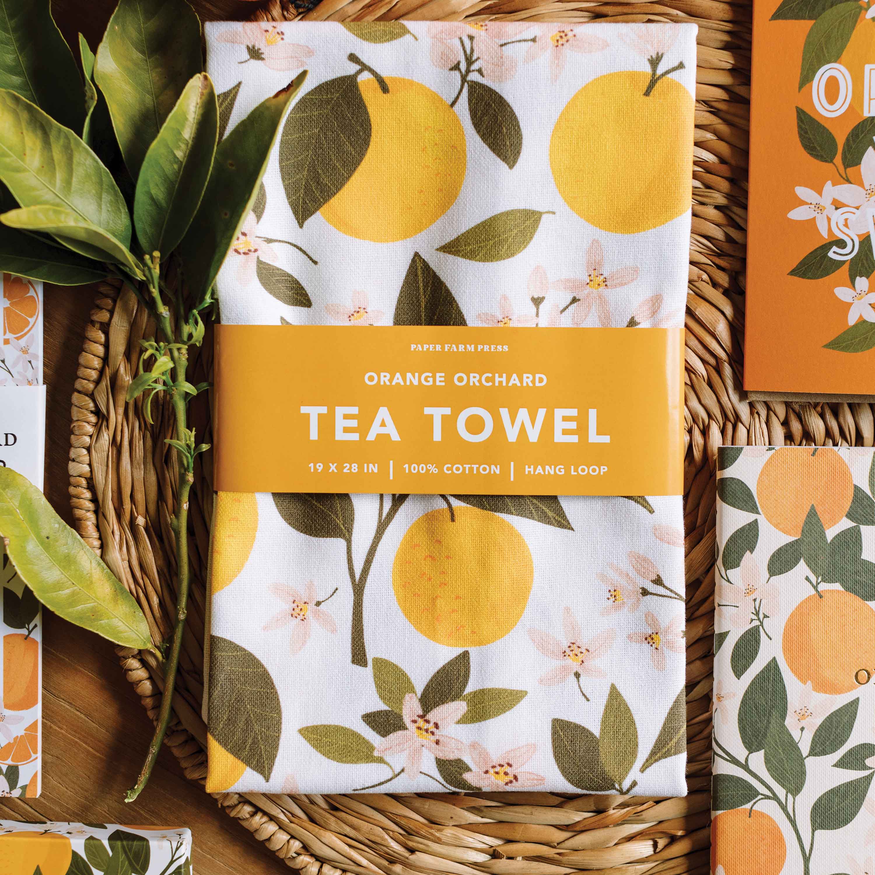 Orange Orchard Tea Towel - P I C N I C 