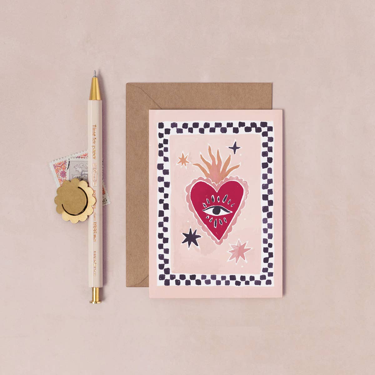 Sacred Heart Mini Greeting Card - P I C N I C