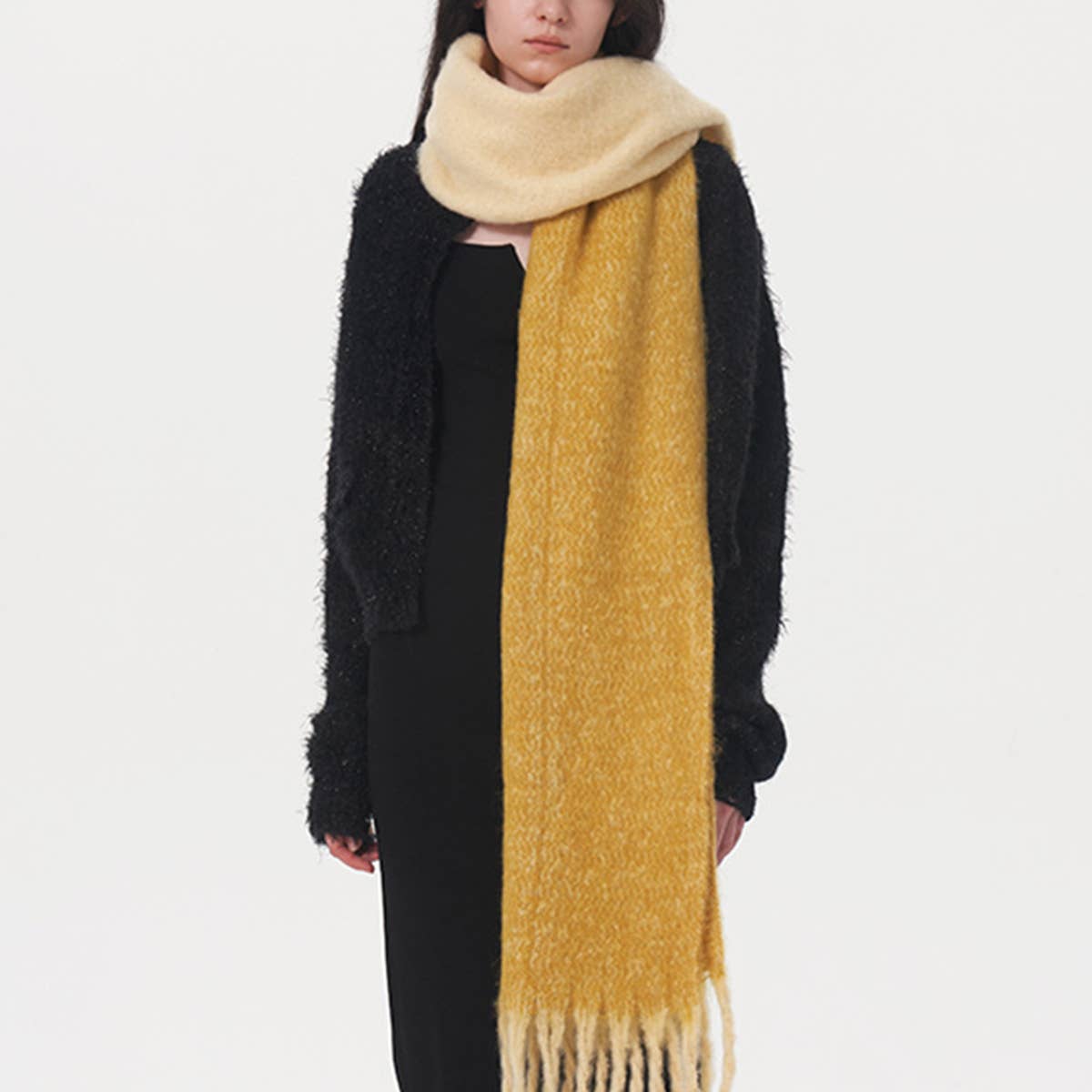 Two-Tone Mohair Scarf - P I C N I C 