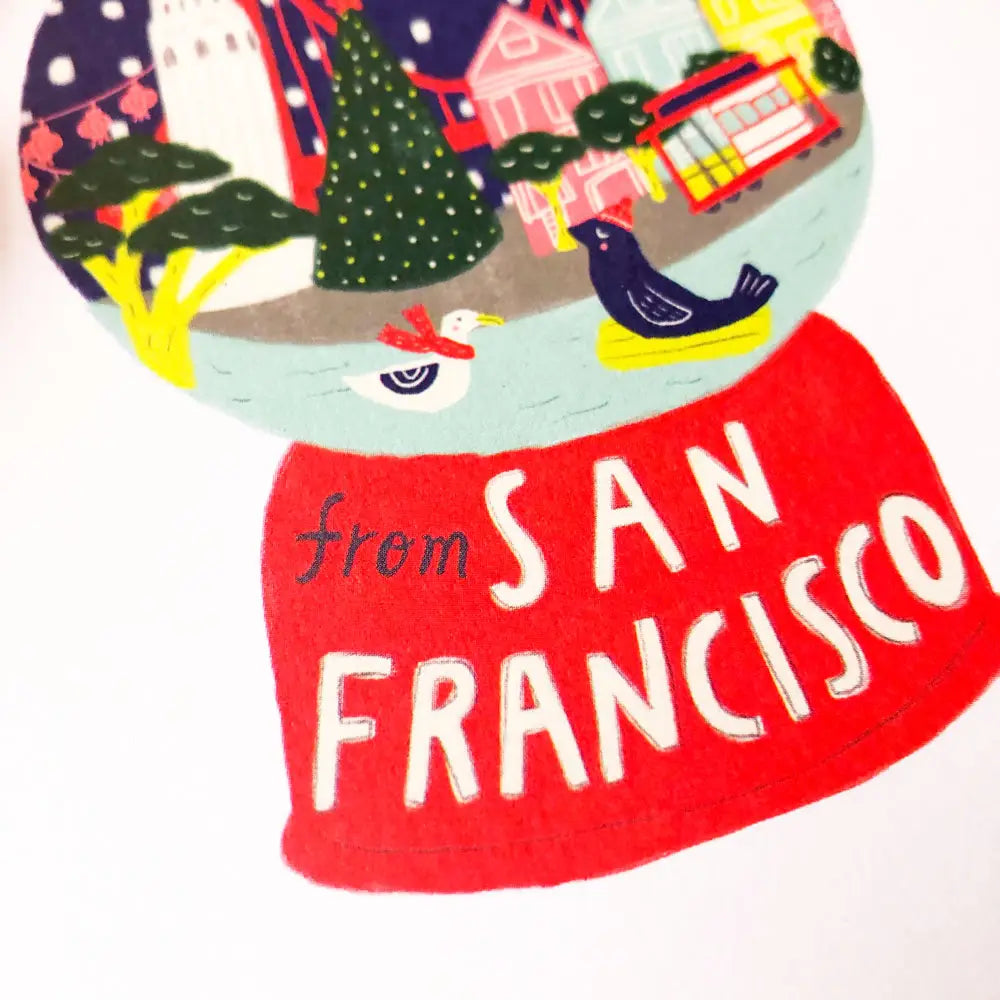 San Francisco Snow Globe Holiday Card Set - P I C N I C 