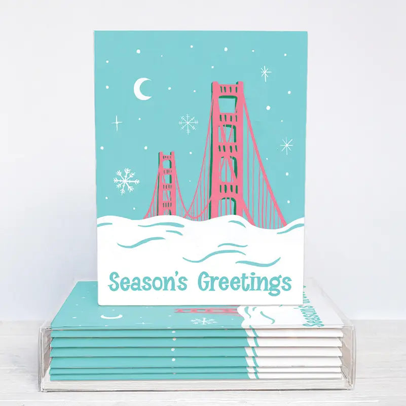 Golden Gate Bridge Seasons Greetings Card Box Set - P I C N I C 