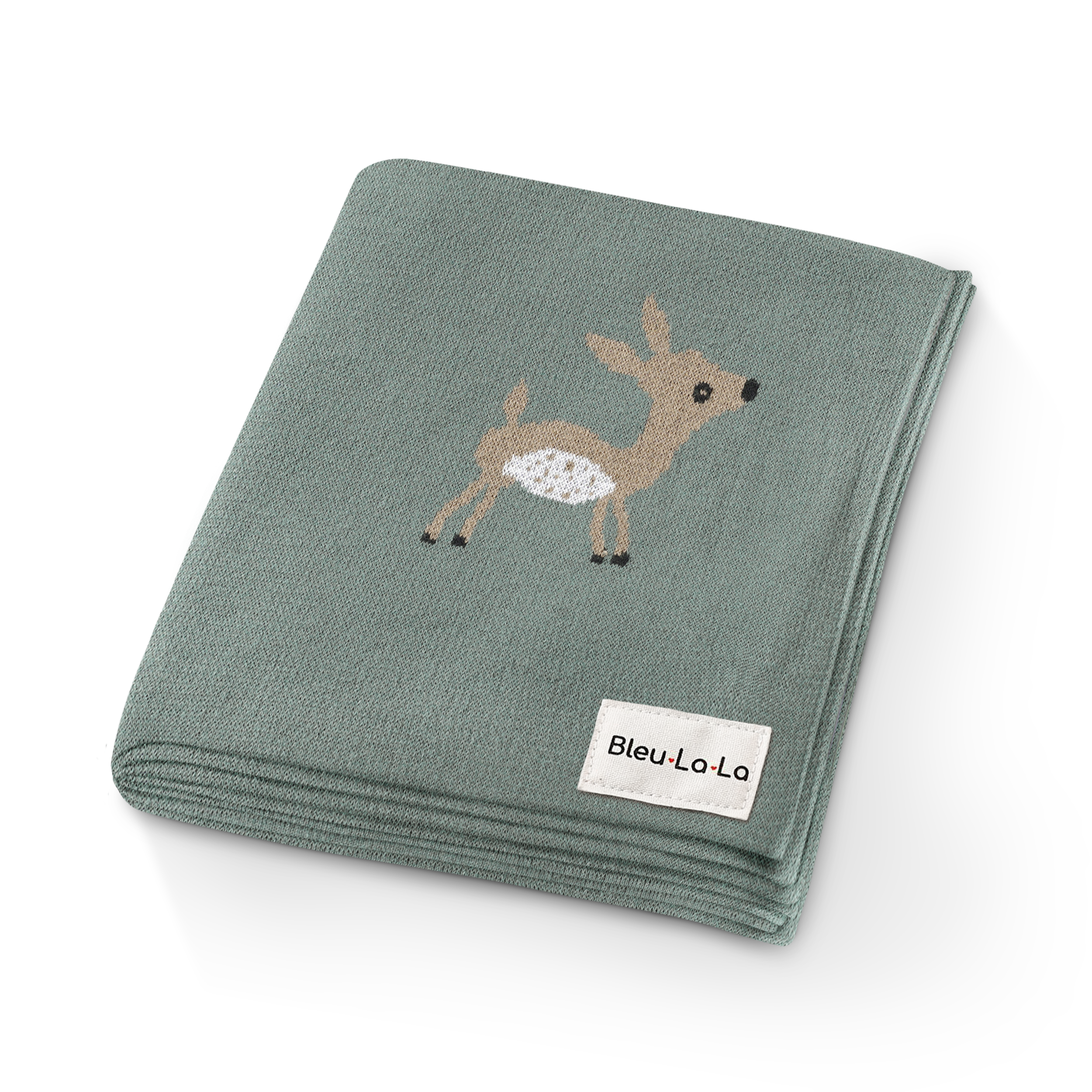 Deer Cotton Receiving Swaddle Baby Blanket - P I C N I C 