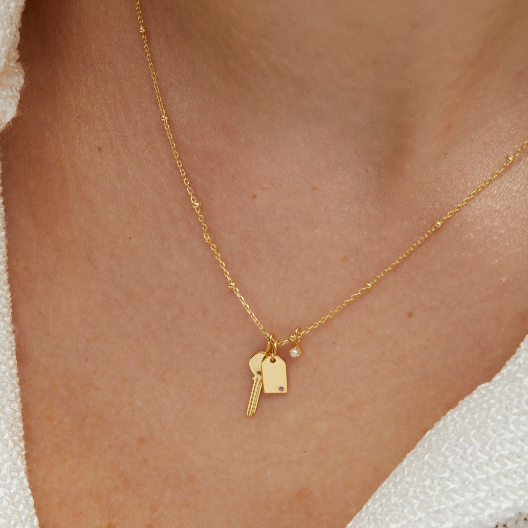 Nova Gold Charm Necklace - P I C N I C 