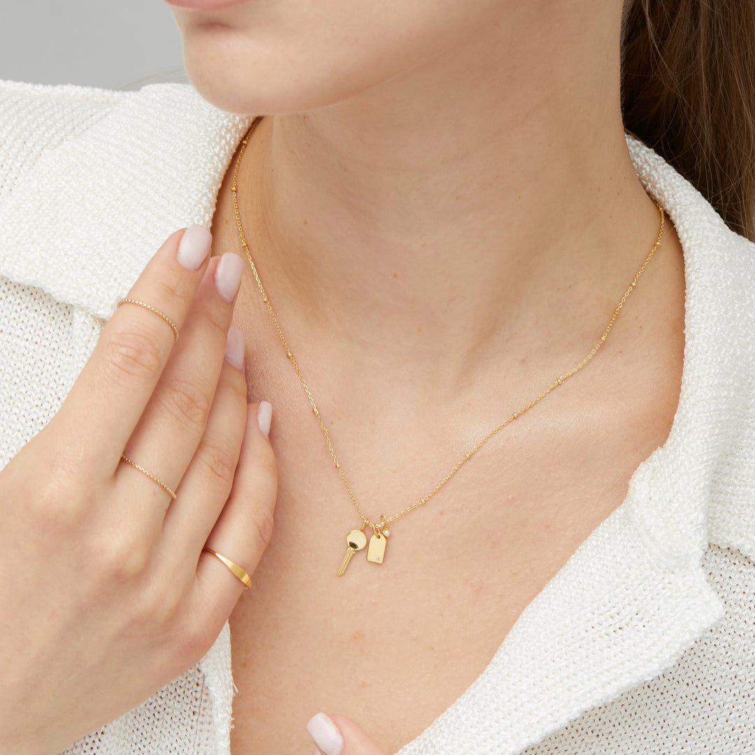 Nova Gold Charm Necklace - P I C N I C 