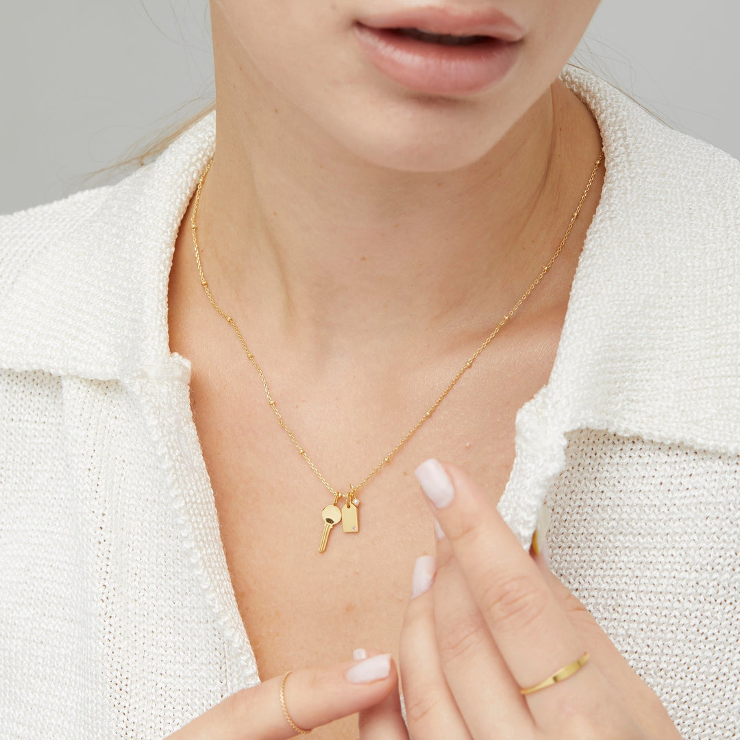 Nova Gold Charm Necklace - P I C N I C 