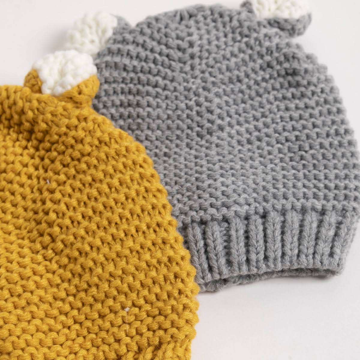 Teddy Bear Ears Knit Hat - P I C N I C 