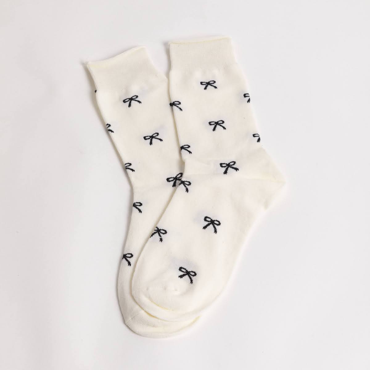 Bow Knot Mid Calf Socks - P I C N I C 