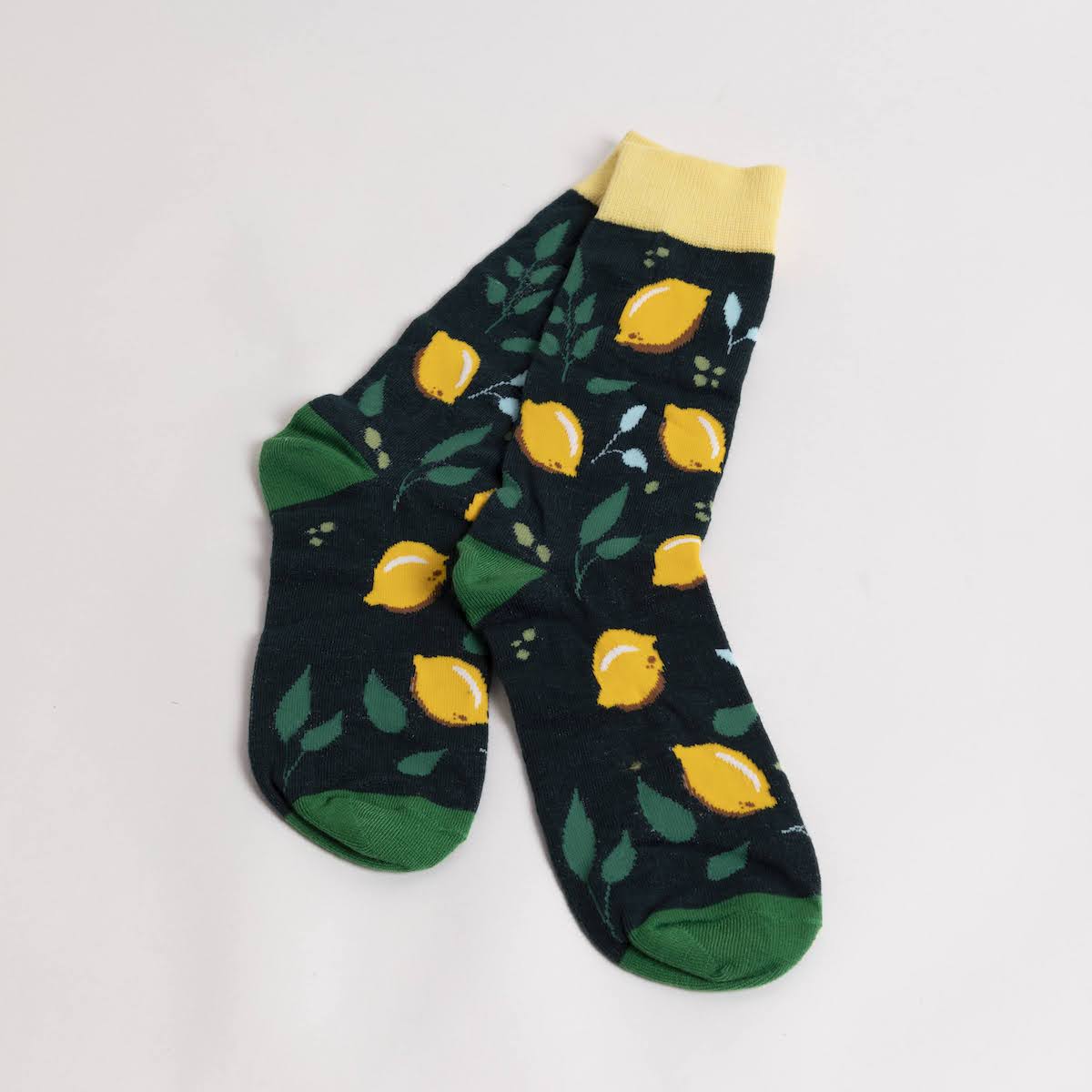 All About Lemons Navy Socks - P I C N I C 