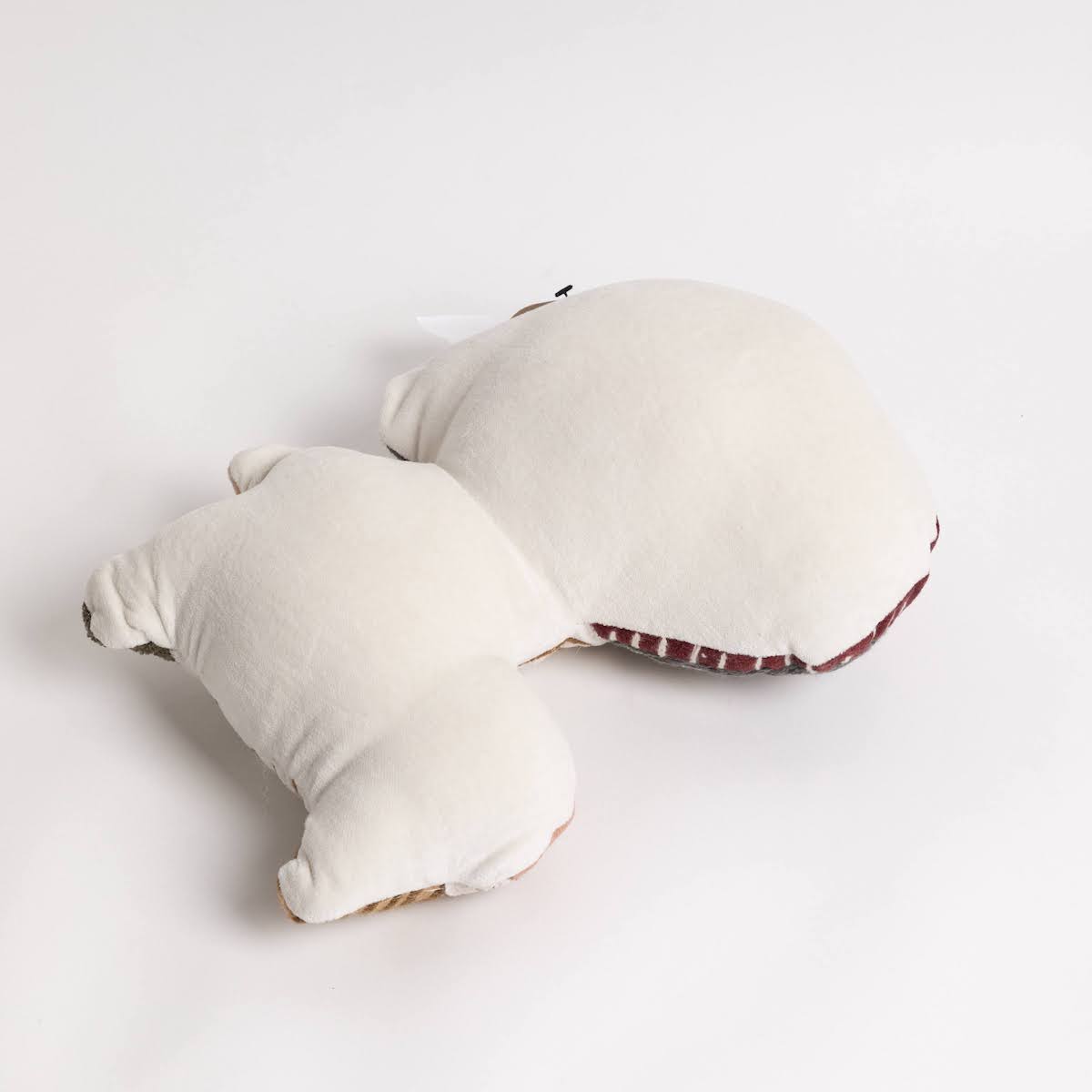 Cotton Velvet Embroidered Mushrooms Shaped Pillow - P I C N I C 