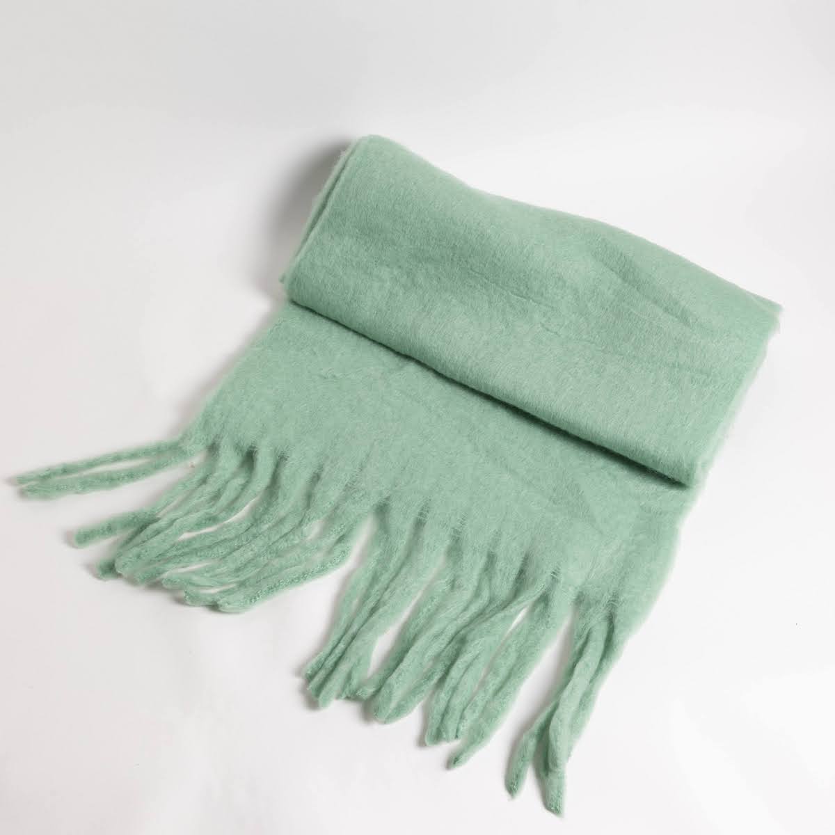 Solid Bright Cozy Winter Wraparound Scarf - P I C N I C 