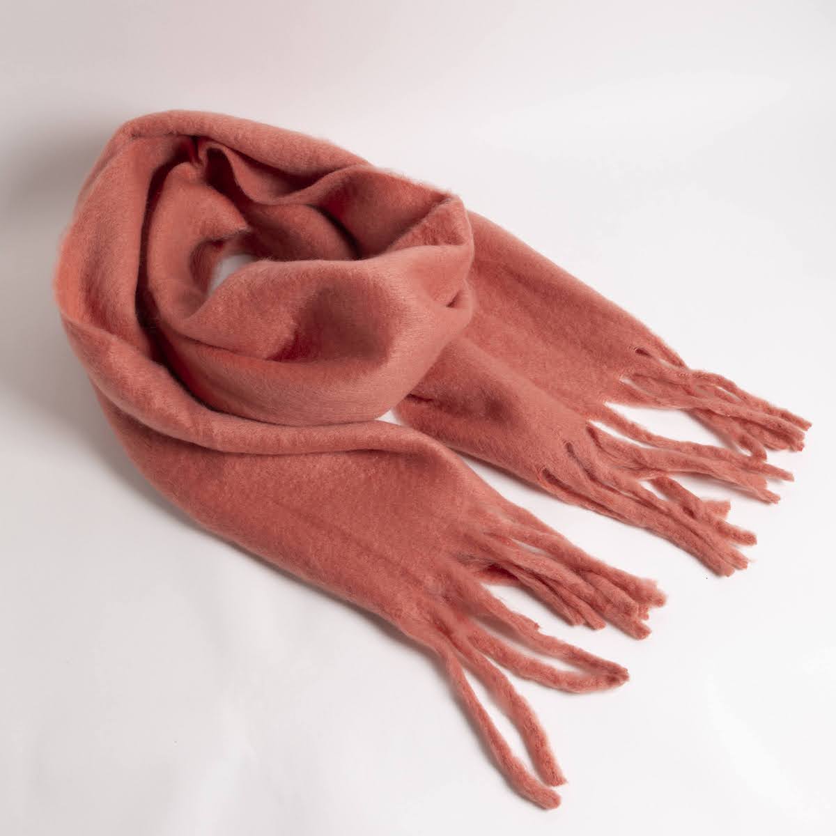 Solid Bright Cozy Winter Wraparound Scarf - P I C N I C 