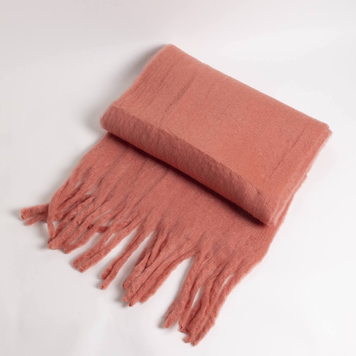 Solid Bright Cozy Winter Wraparound Scarf - P I C N I C 