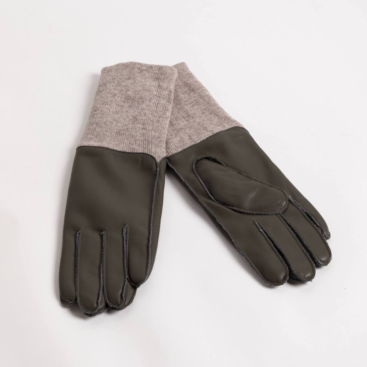 Long Rib Cuff Leather Gloves - P I C N I C 