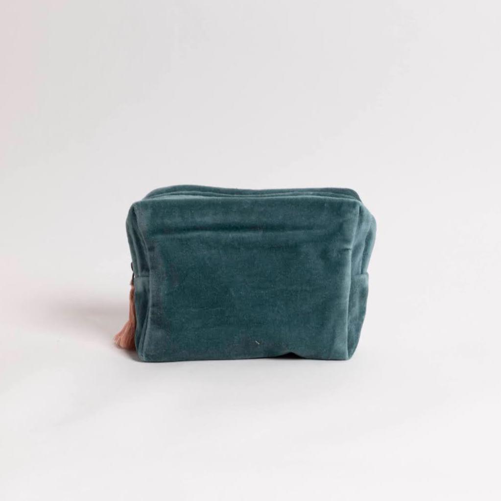 Catbloom Embroidered Velvet Pouch - P I C N I C 