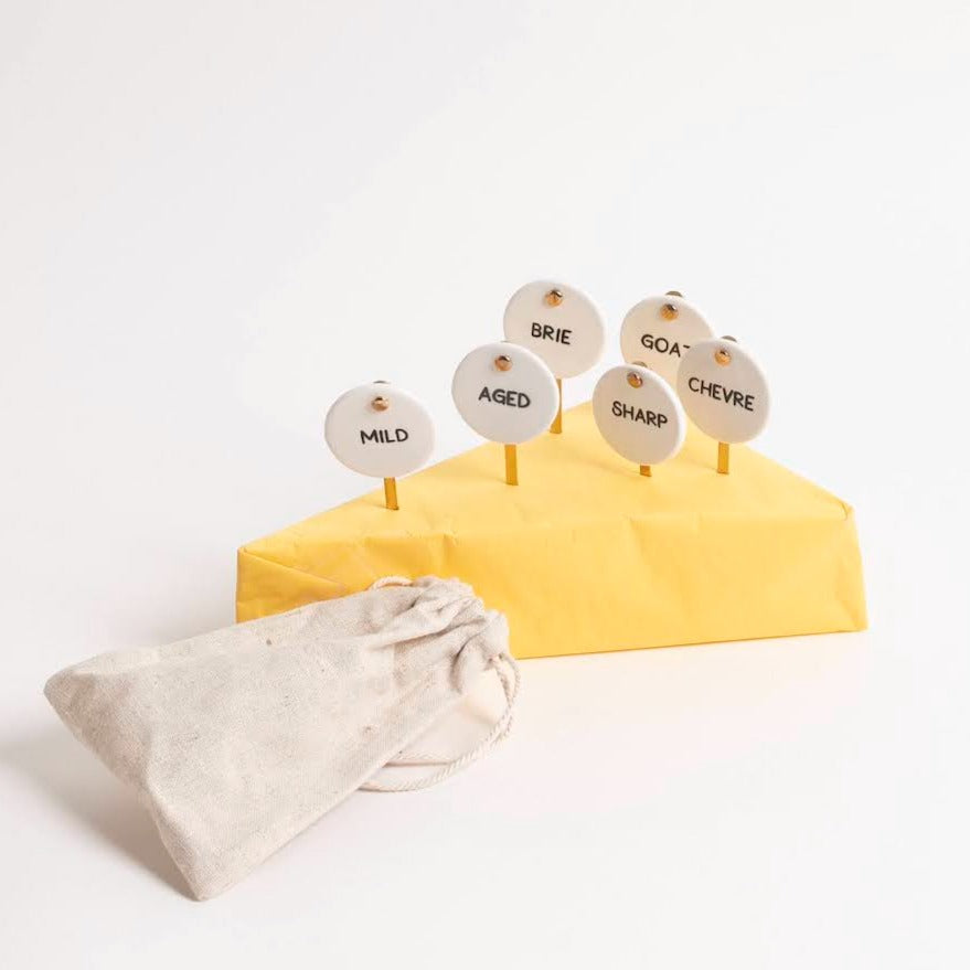 Stoneware Cheese Markers - P I C N I C 