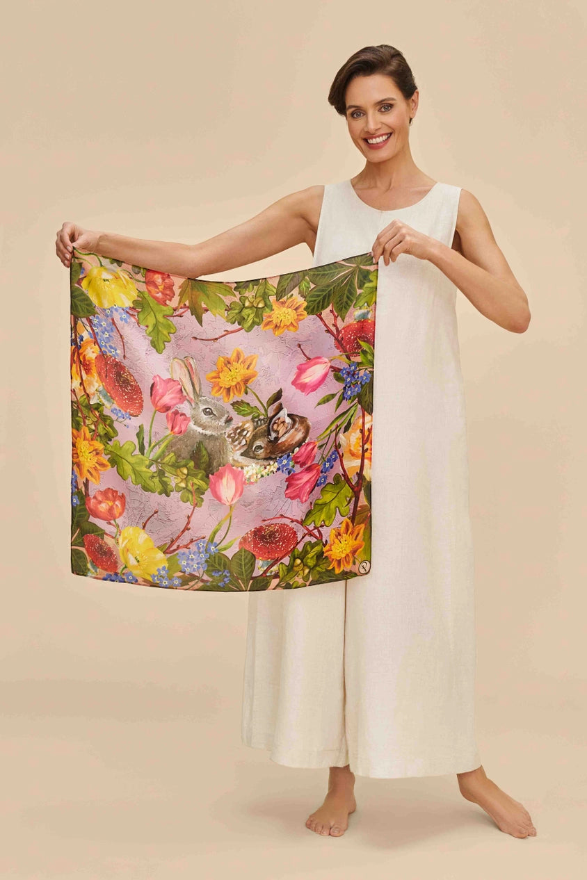 Whimsical Woodlands Silk Scarf - P I C N I C 