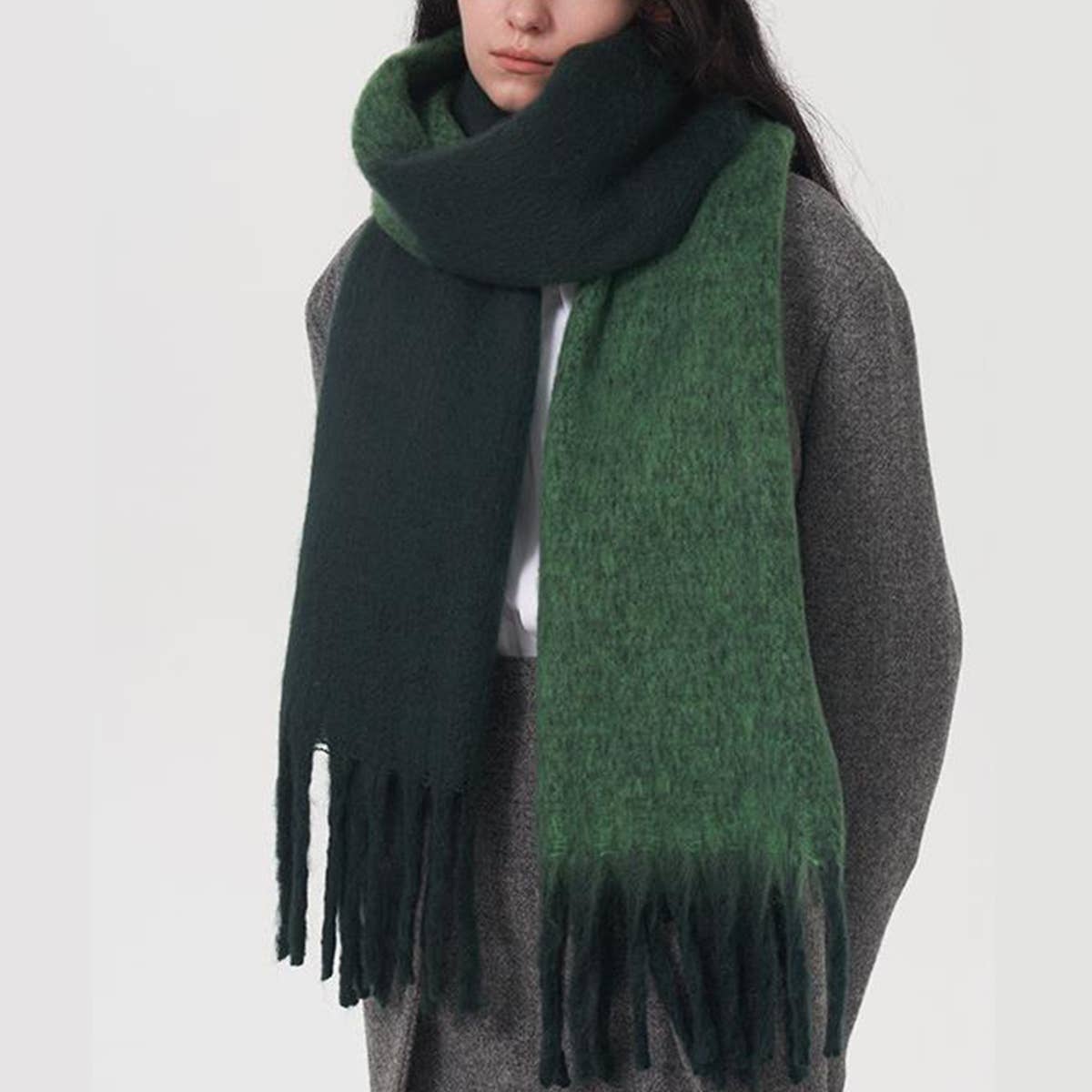 Two-Tone Mohair Scarf - P I C N I C 