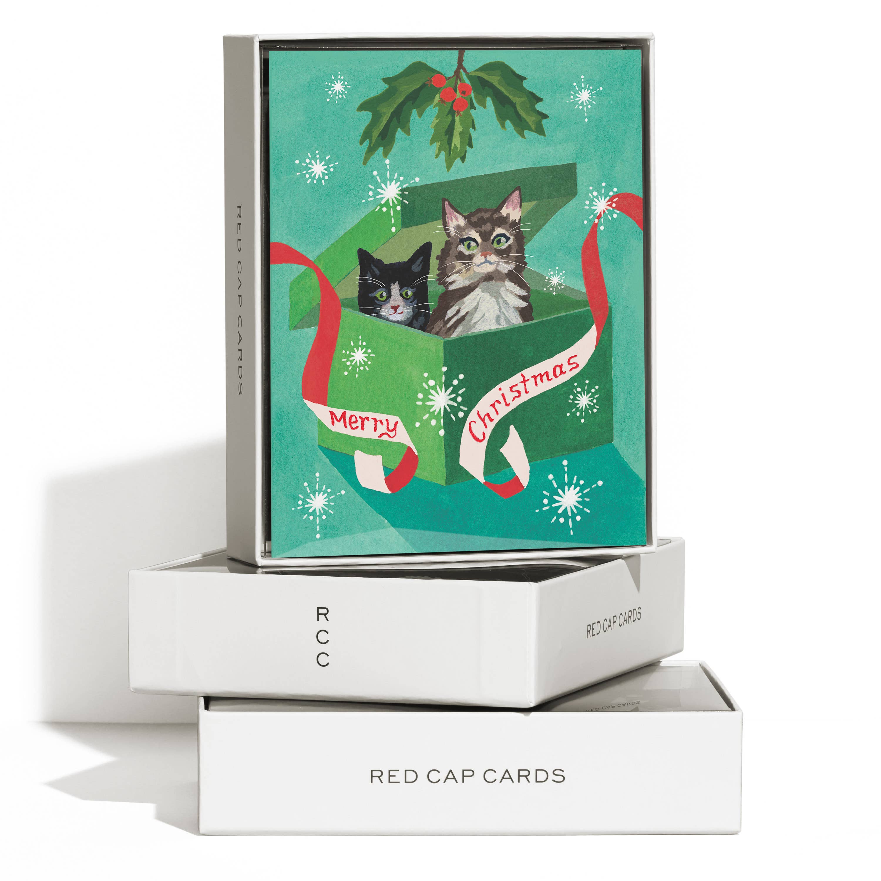 Meowy Christmas holiday greeting card - P I C N I C 