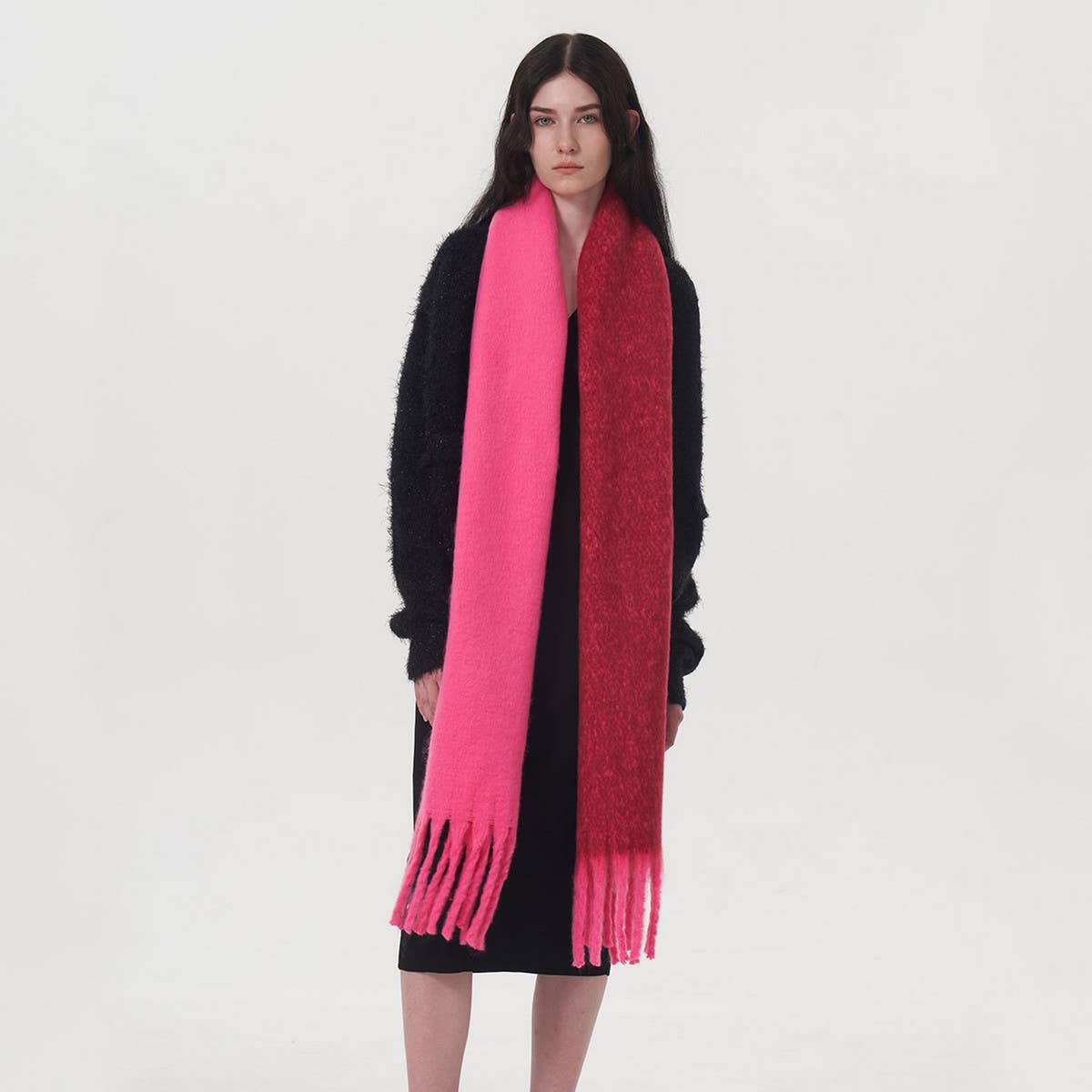 Two-Tone Mohair Scarf - P I C N I C 