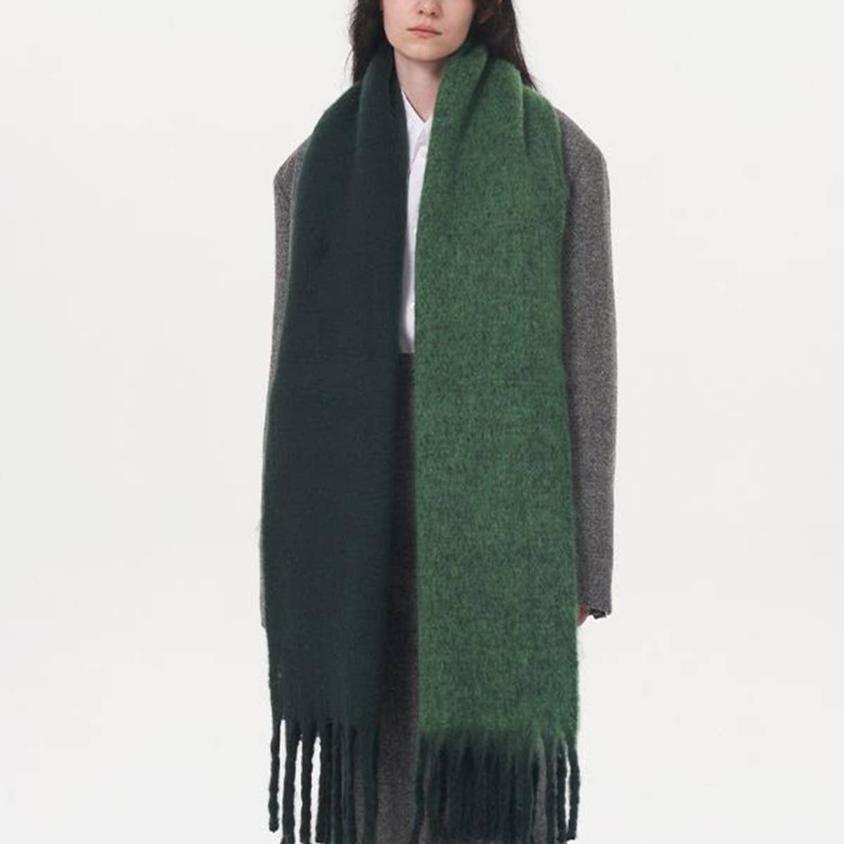 Two-Tone Mohair Scarf - P I C N I C 