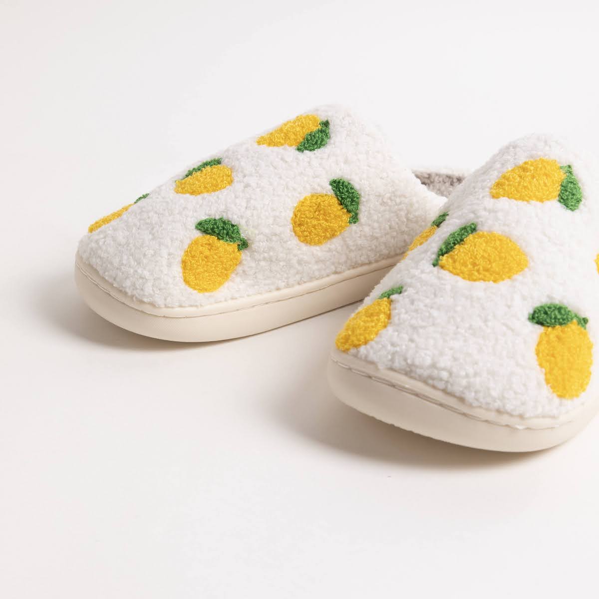 Lemon Furry Indoor Slippers - P I C N I C 