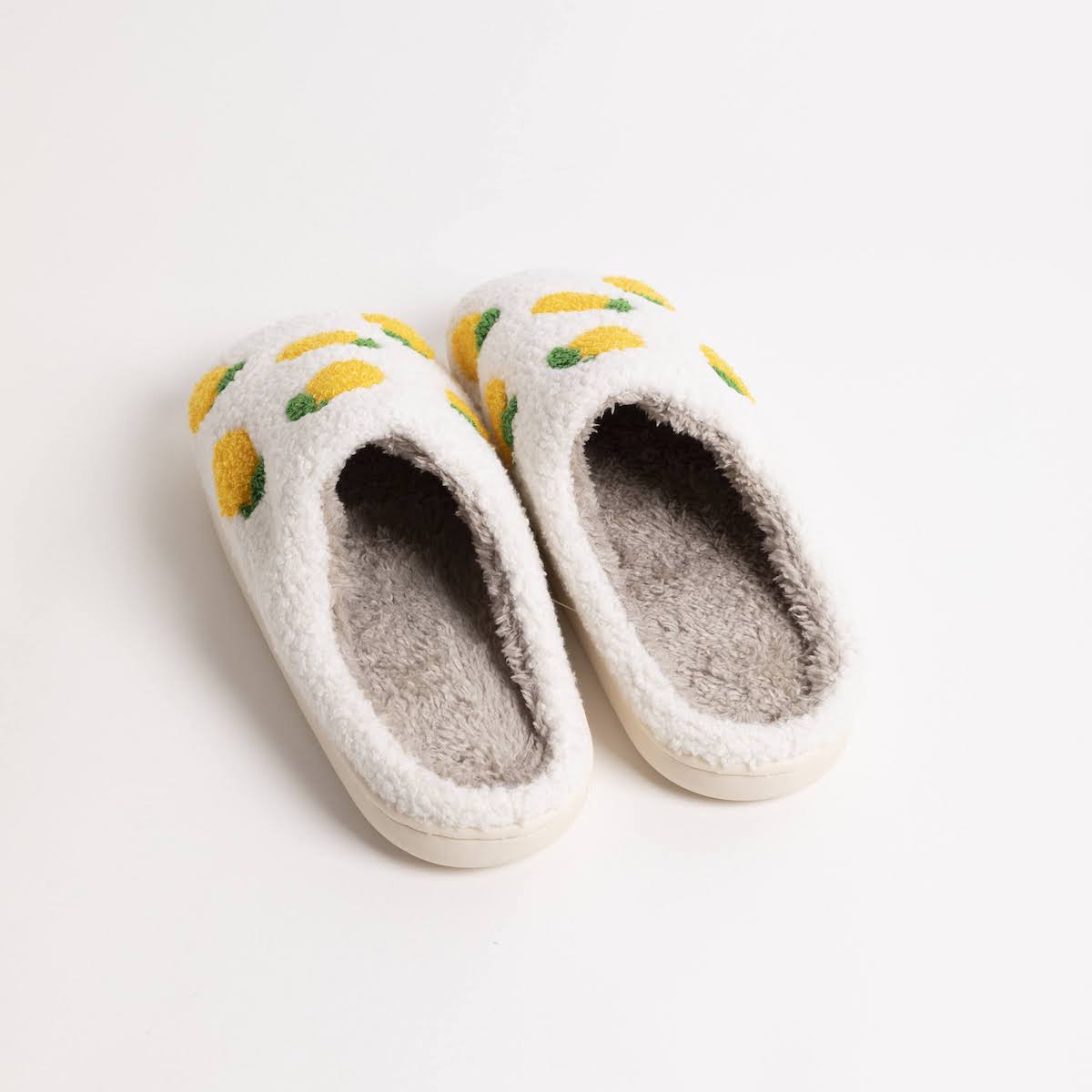 Lemon Furry Indoor Slippers - P I C N I C 