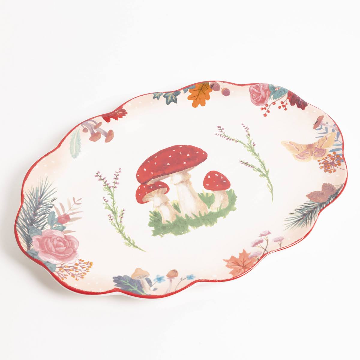 Woodland Mushroom Ceramic Platter - P I C N I C 