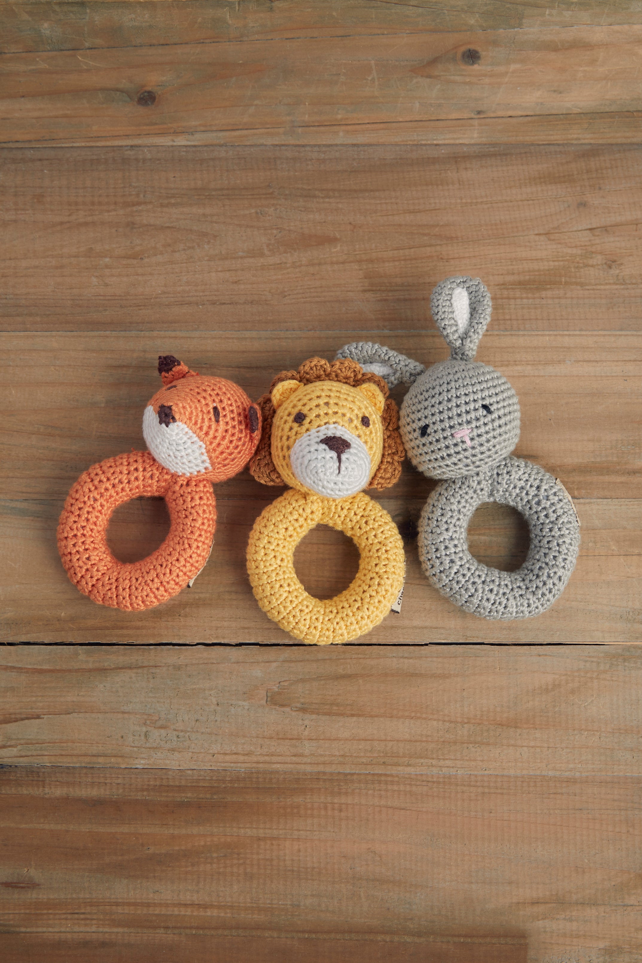 Bunny Ring Hand Crocheted Rattle - P I C N I C 