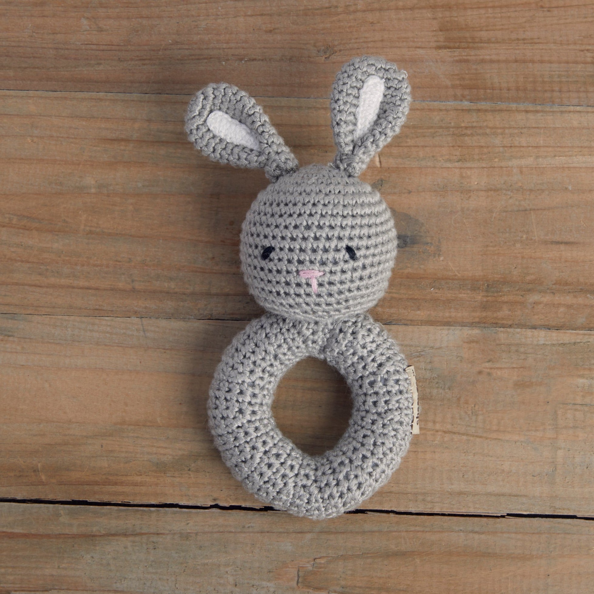 Bunny Ring Hand Crocheted Rattle - P I C N I C 