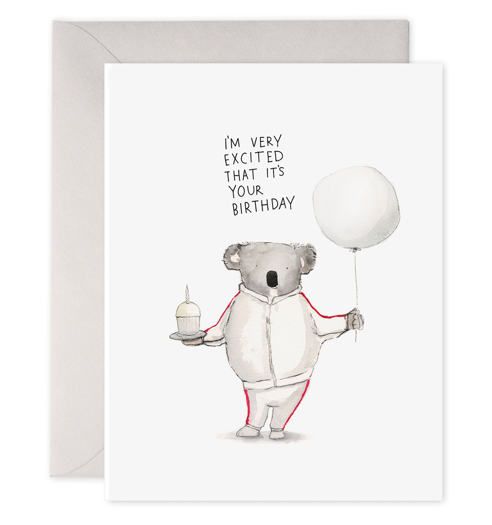 Koala Birthday Excitement Card - P I C N I C 